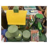 John Deere Toy Tractor with Collectibles