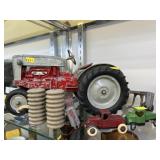 Hubley Toy Tractor with Tootsie Toys
