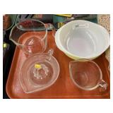 Pyrex Measuring Cups and Vintage Glassware