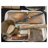 Wooden Kitchen Wares with Copper Ladle