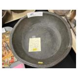 19th Century 12" Pewter Bowl