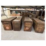(4) Wooden Cigar Molds