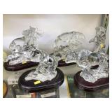 German Crystal Animal Figurines