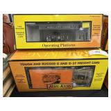 (3) O Scale Freight Cars with Platform