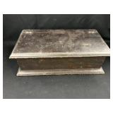 Mahogany Hinge Top Storage Box