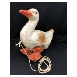 Vintage Rubber Pull Toy Duck
