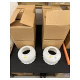 NOS Milk Glass Lamp Shades