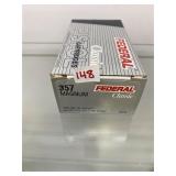 50 rds. of .357 125 gr. Hollow Point Ammunition
