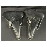 2 Reproduction P08 Leather Holsters