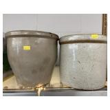 (2) Stoneware Storage Crocks