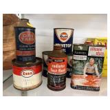 Vintage Automotive Advertising Cans