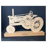 Wood Scrollwork John Deere Tractor
