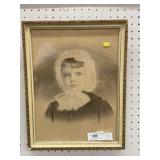 Framed Portrait with Watercolor