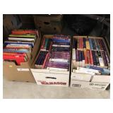 (3) Boxes of Paper and Hardback Books