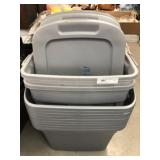 (11) Storage Totes with Lids