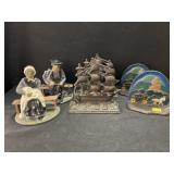 Cast Metal Bookends