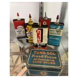 Handy Oil Cans with Bulb Tin