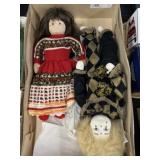 (2) Cloth Body Crafted Dolls