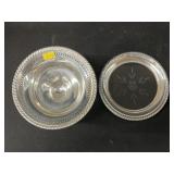Sterling Compote with Banded Plate