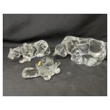 Baccarat and Imported Crystal Figurines
