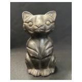 Cast Metal Seated Cat
