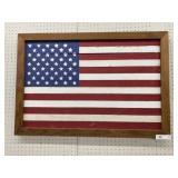 Wood Crafted U.S. Flag