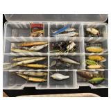 Fishing Lures with Plastic Organizer
