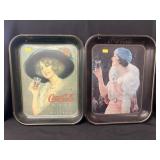 (2) Contemporary Coca-Cola Serving Trays