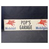 Single Sided Mobil Gas Sign