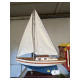 Wood Model Sailboat