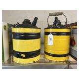 (2) Vintage Painted Fuel Cans