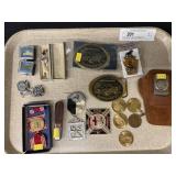 Belt Buckles, Pocket Knife, Military Pins