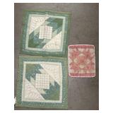 (3) Quilted Table Covers