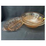 Depression Mixing Bowls with Divided Dish