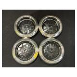 (4) Sterling Banded Coasters
