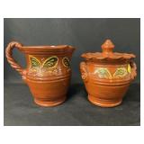 (2) Pieces of Foltz Redware Pottery