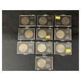 (10) Post-1964 Eisenhower $1 Coins