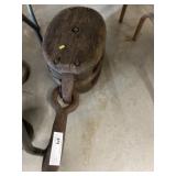 Large Wooden Pulley