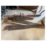 Vintage Saws with Log Roller