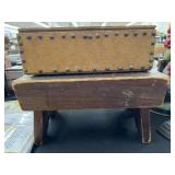 Mortised Leg Foot Stool with Storage Box