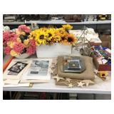Artificial Flowers, Prints, Light Bulbs