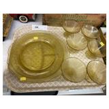 Amber Depression Glass
