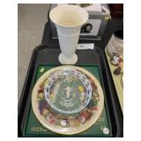 Lenox Chinaware and Opalescent Bowl