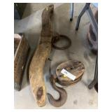 Incomplete Ox Yoke with Wooden Pulley