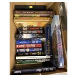 (3) Boxes of Books and VHS Tapes