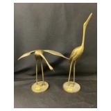 (2) Brass Herons