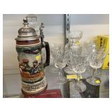 Waterford Crystal with Beer Stein