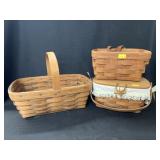 (3) Longaberger Baskets