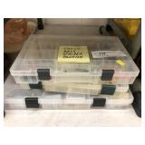 Fishing Lure and Tackle with 3 Plastic Organizers