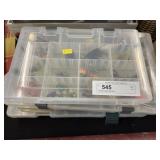 Fishing Tackle and Flies with 3 Plastic Organizers
